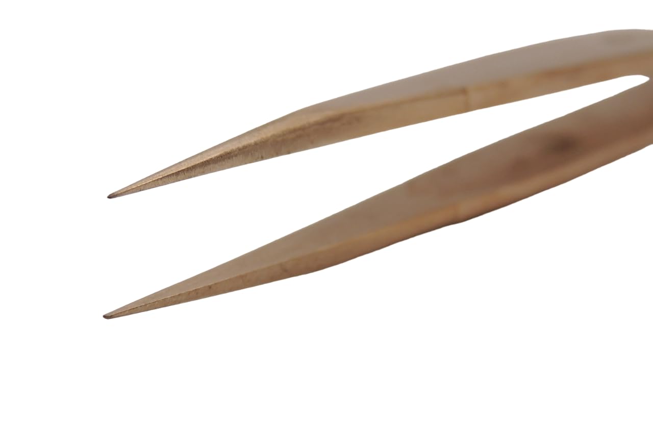 KD89 Bronze Watch Tweezers, Strong and Pointed, Length 125 mm - Image 2