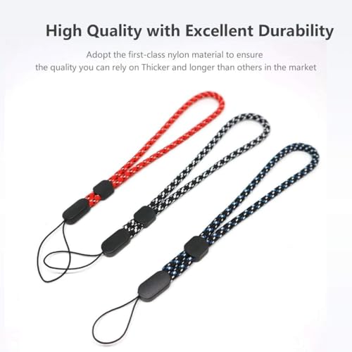 Image of Hand Wrist Strap Lanyard, Adjustable Wristlet Hand Strap Nylon Lanyard with Quick-Release for Cell Phone Cases, Cameras, Keychains, USB Flash Drives, Tablets, Gopro and Other Portable Items