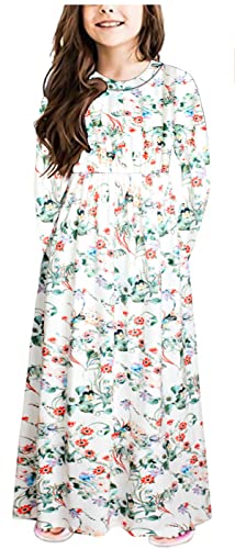 Miss Bei Girl Maxi Dress Casual Holiday Dresses for Girls 6-11Years