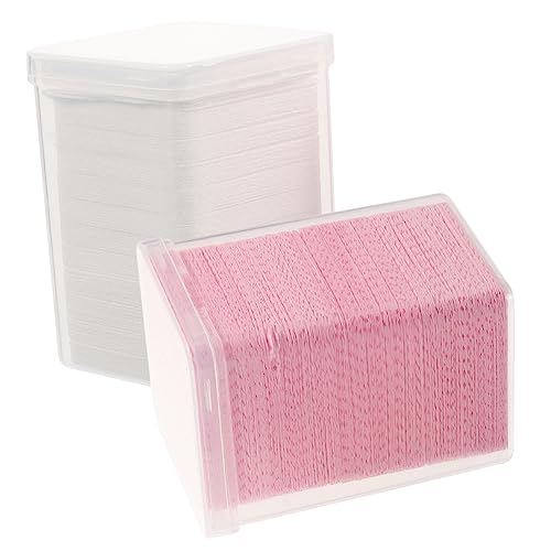 Beaupretty Wipes Nail Polish Remover Wipes Cleaning Pads for Easy Nail Art Polish Removal Bottle Cleaning