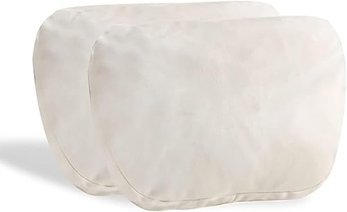 Miniatura 7 de Jachenyue 2 almohadas súper suaves para reposacabezas de automóvil, almohada para el cuello del auto con correa ajustable y funda extraíble
