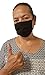 Produktbild Stoff-Maske, Mund-Nasen-Maske aus 100% zertifizierter Baumwolle, mit Ohrträger, schwarz | Gesichts-Maske, Unisex, waschbar