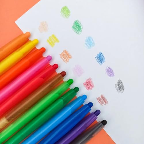 Giz de Cera Retrátil Twist 12 Cores Acrilex