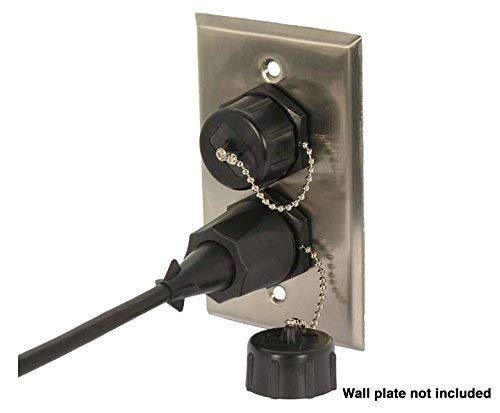 InstallerParts-CAT6-RJ45-Shielded-Industrial-Panel-Mount-Bulkhead-FemaleFemale-Feed-Thru-Coupler-Network-Connectors-Capless