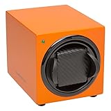 BARRINGTON Automatic Single Watch Winder with Silent Japanese Motor | Multi Rotation & Turns Per Day Modes | Flex Cushioning | AC Adapter or Battery Powered