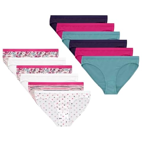 Hanes Stretch Cotton Bikini Underwear for Girls Cover