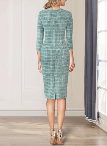 Image of VFSHOW Womens Vintage Square Neck Work Office Business Dress Elegant Casual Cocktail Party Church Bodycon Pencil Sheath Dress