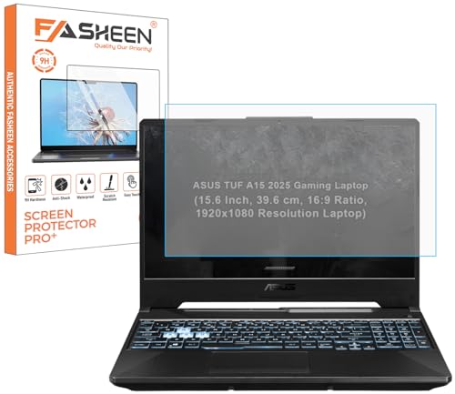 Image of FASHEEN AntiGlare Matte Screen Guard Compatible With ASUS TUF A15 2025 Gaming Laptop (15.6 Inch, 39.6 cm, 16:9 Ratio, 1920x1080 Resolution Laptop) 9H Hardness Screen Protector Not a Tempered Glass