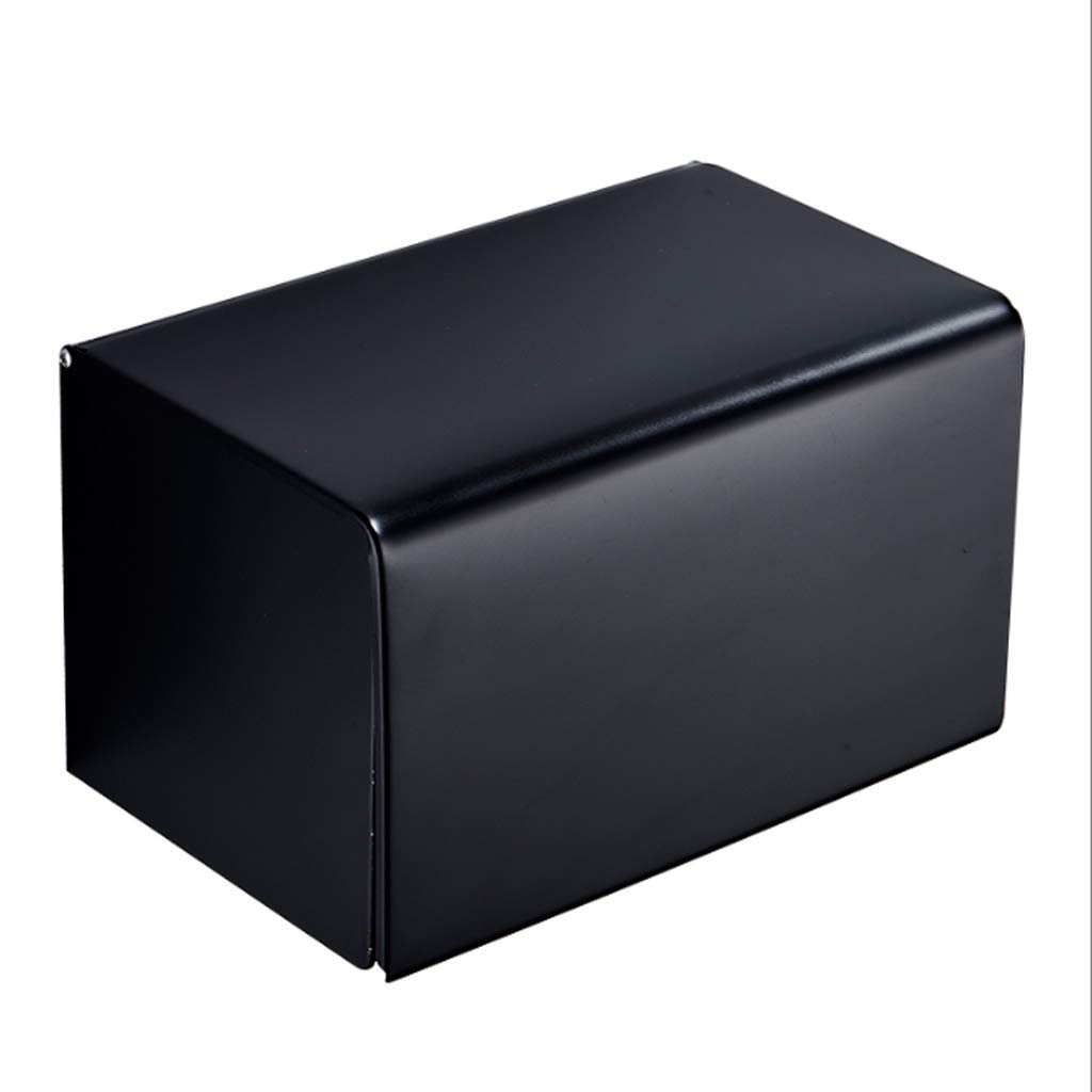 Carta Supporto del tovagliolo Nero Bagno Scatola del Tessuto in Acciaio Inox Tubo Carta igienica Bagno privato Servizi igienici Rack Vassoio Carta Carta igienica