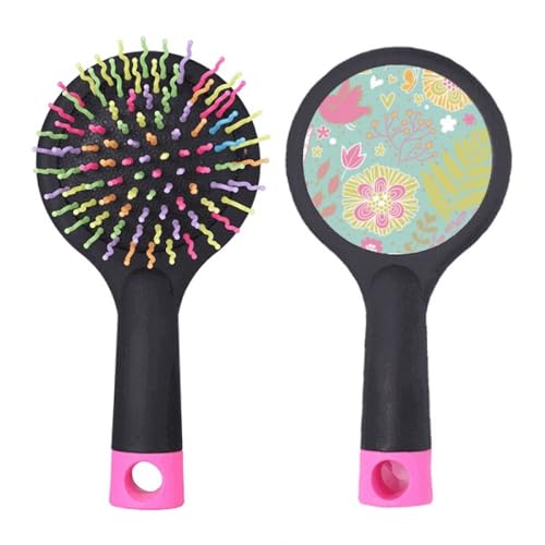 Brosse à cheveux démêlante verte pour un coiffage parfait au salon