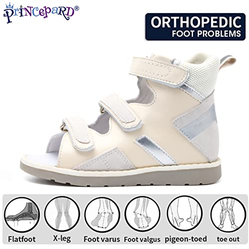 princepard Orthopedic Sandals for Children,Kids High Top Summer Flat Shoes for Boys and Girls,with Arch and Ankle Support,Anti-slip Soles2