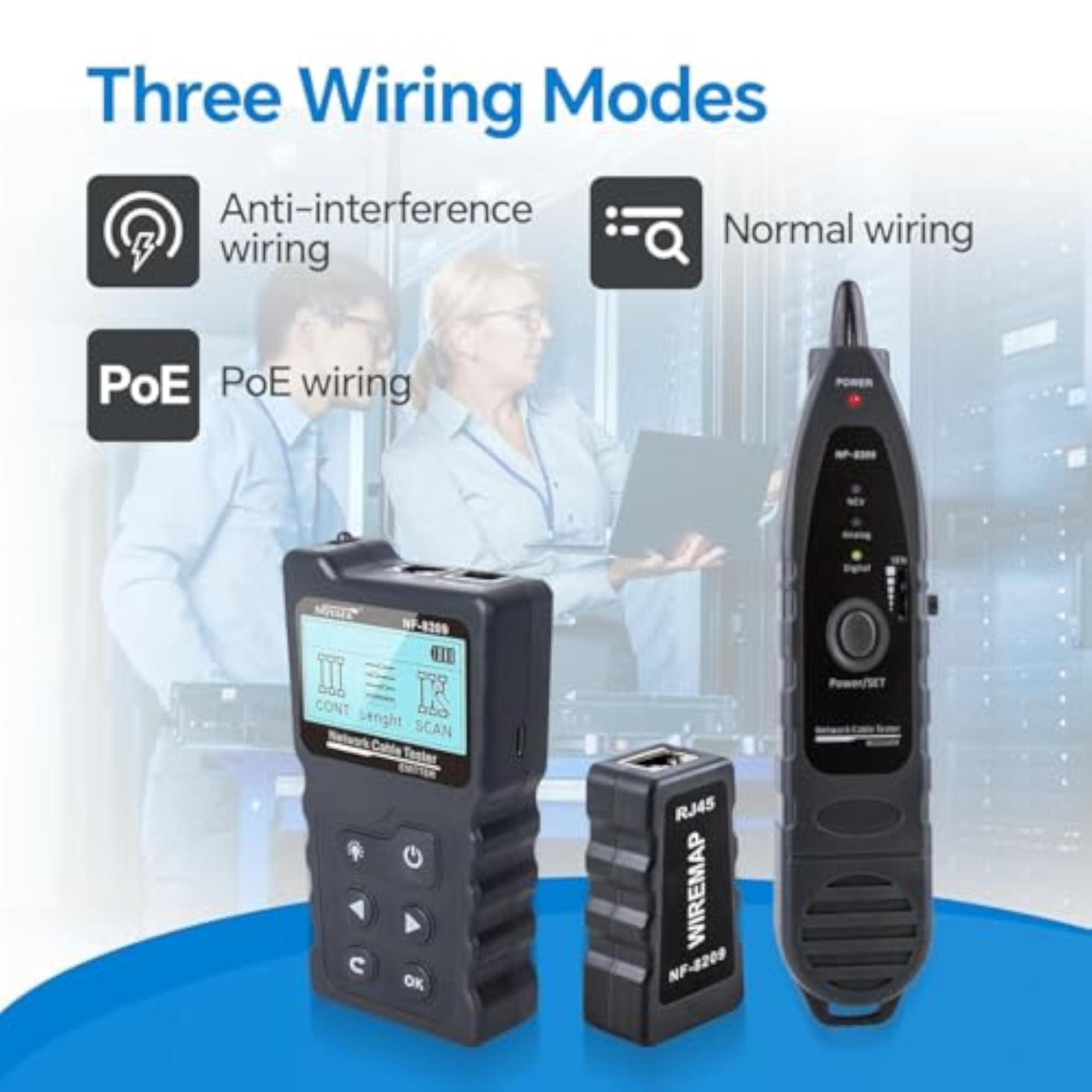 Advanced Cable Tester with PoE Multifunction