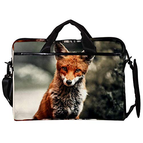 Bolso bandolera para portátil de 14, 15 y 15.4 pulgadas con diseño original de zorro