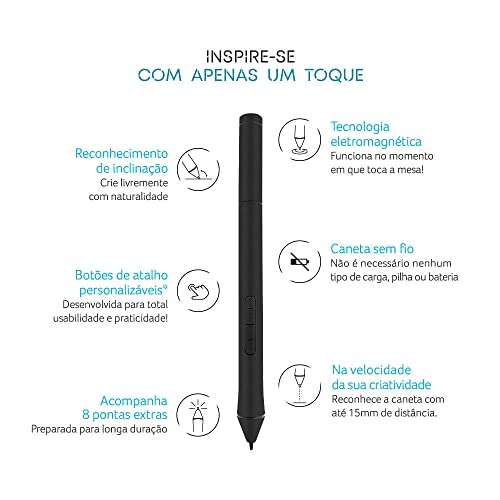 Mesa Digitalizadora Criativa 10 Plus Multilaser - MX002
