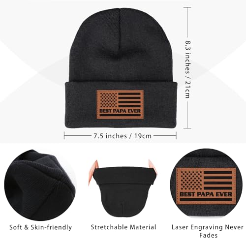 Image of Papa Gifts from Grandkids American Flag Cap Papa Hat for Grandpa