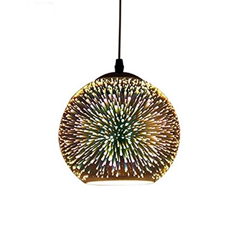 Suspension feu d'artifice verre 3D pour illuminer votre salon chaleureux