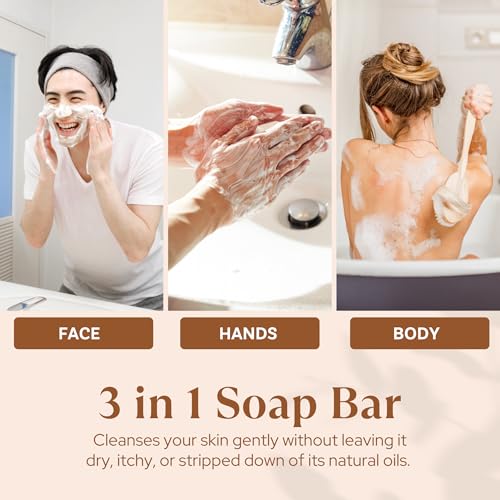 Image of Wavertree & London Vanilla Cedarwood Scented Natural Soap Bars (2 Bars), 7oz Moisturizing French Triple Milled Soap enriched with shea butter - Plant Oil Bath & Body Soap Bars [100% Naturally derived]