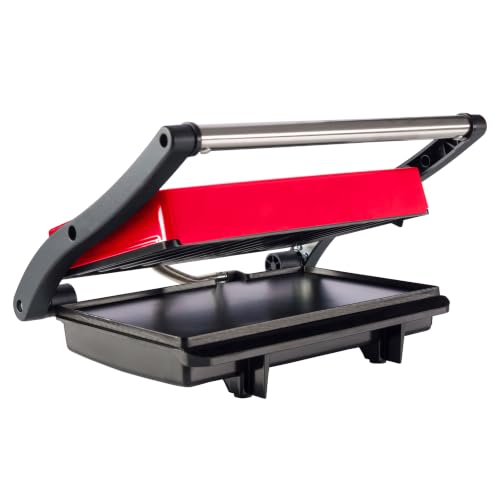 Classic Cuisine Panini Press Sandwich Maker and Electric Indoor Grill, Red by Classic Cuisine - Used condition - Image 8