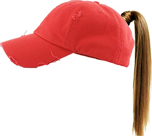 Image of Classic Plain Ponytail Messy High Bun Headwear Adjustable Cotton Trucker Mesh Glitter Hat Baseball Cap