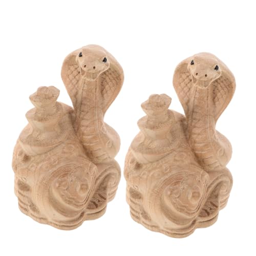 Décorations de Serpent Chinoises en Bois - Idée Cadeau Idéale pour Bureau et Salon