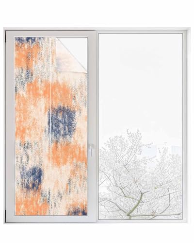 Película para ventana privacidad naranja 30x79 pulgadas miniatura 1