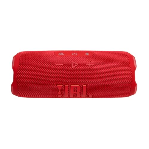 Image of JBL FLIP 7 Waterproof Portable Speaker Bundle with gSport Carbon Fiber Case (Red)