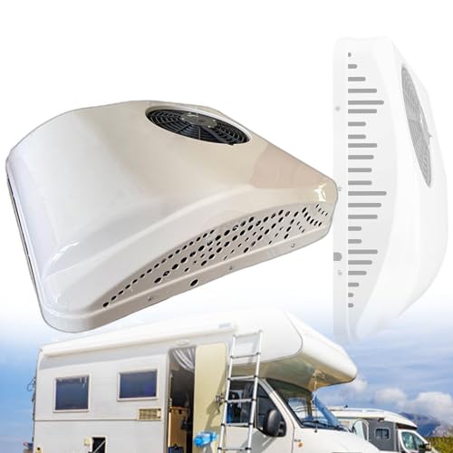 WEIMILOR Aire Acondicionado de estacionamiento Aire Acondicionado eléctrico para Techo de Caravana, para SUV, Autocaravana, camión, Caravana, Ventilador,96V