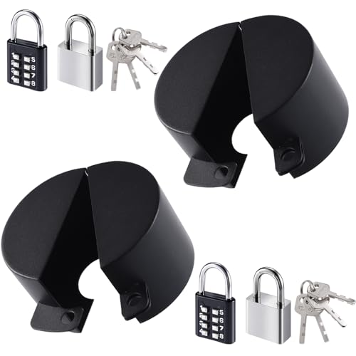 Outdoor Faucet Lock, 2 Pack, Black by SOGUELIN - Used condition - US$26.15