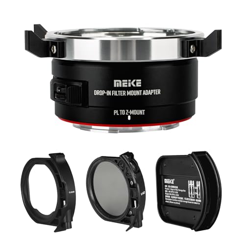 MK-PLTZ-C Adattatore per montaggio a fuoco manuale con filtri ND e UV variabili per obiettivi cinematografici ARRI con attacco PL e fotocamere con Z di Nikon