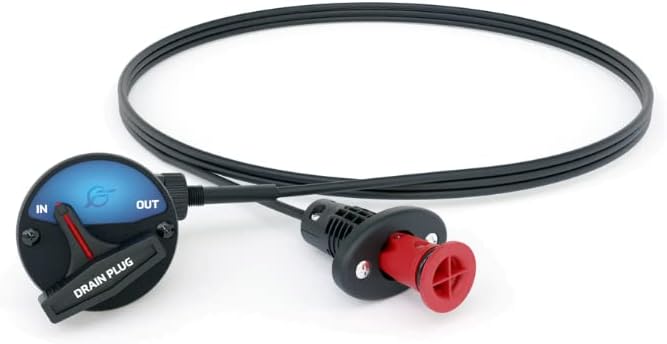 Flow-Rite SeaLok Remote Drain Plug, 8FT Actuator, Cable & Plug - Drain Plug for Boats