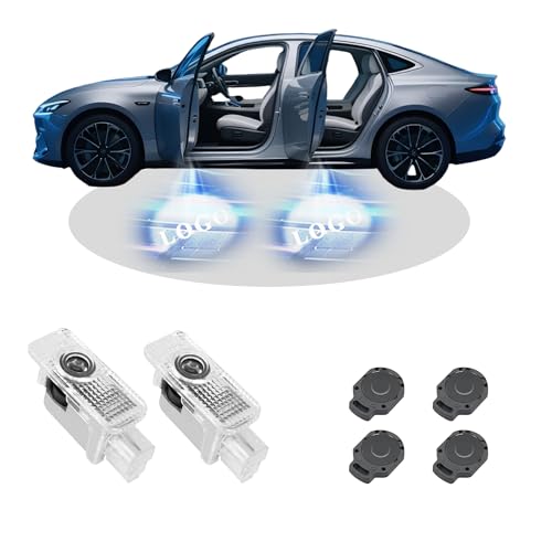 Never Fade Door Light Logo,LED Welcome Lights Lamp Door Light Puddle Lights Accessories Compatible withA3/A4/A5/A6/A7/A8/Q3/Q5/Q7/R8/TT/RS/SQ5/SQ8-(2PCS)