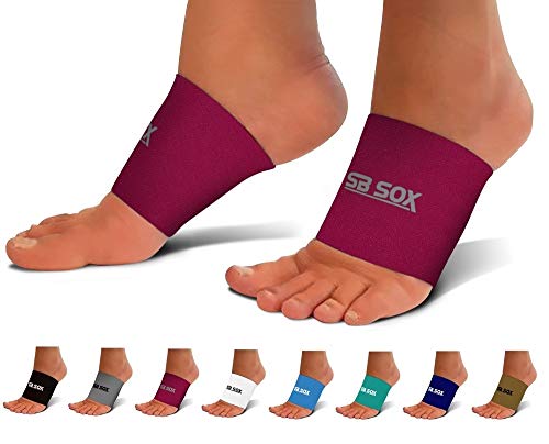 SB SOX Plantar Fasciitis Arch Support Sleeves for Men & Women – Best Sleeves for Plantar Fasciitis and Foot Pain Relief/Treatment for Everyday Use (Pink, Large)