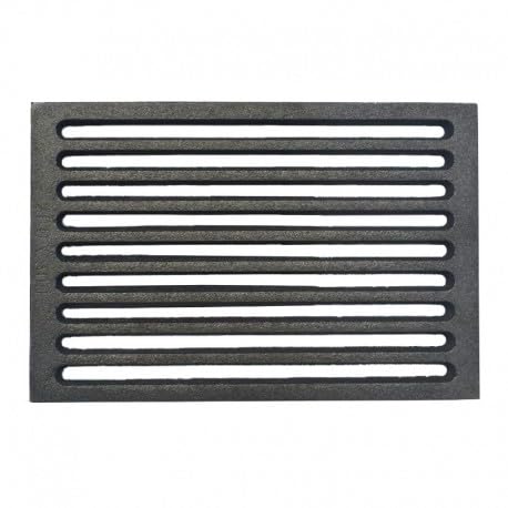 Termobrico Griglia in ghisa per Camino e Stufa a Legna e Pellet Barbecue fondello per Caduta Cenere e aereazione -Varie Misure- (29x18,2x1cm 2,2 Kg)
