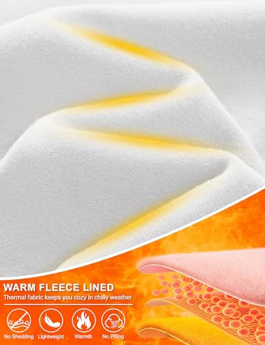 MAGCOMSEN Women's Thermal Shirts Long Sleeve Fleece Lined Shirt Workout Tops Athletic Base Layer Running Hiking Winter3