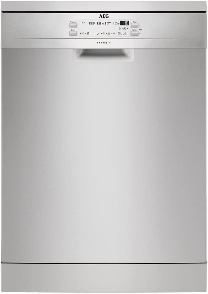 AEG FFB52600ZM Lavastoviglie Libera Installazione, 60 cm, Inox Antimpronta [Classe di efficienza energetica E]