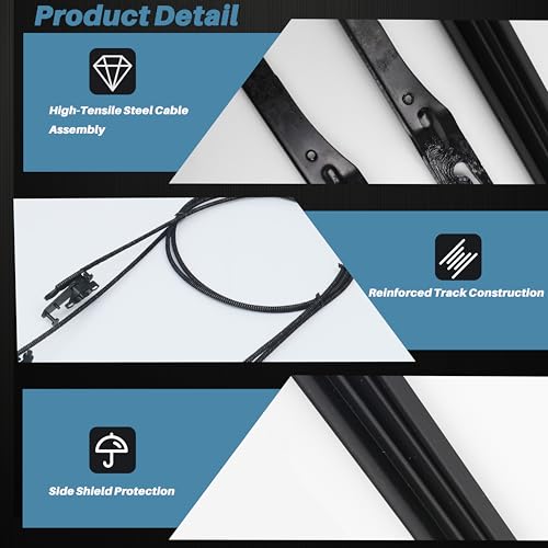 FL3Z16502C22 Sunroof Glass Cables FL3Z1651070E LH/RH Sunroof Guide Track by FEIMAOTUI - Used condition - Image 5