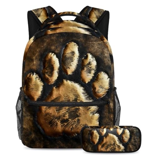Sac à dos avec trousse anti-déchirure motif animaux pour éviter les affaires perdues