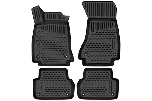 Element Passgenaue Premium 3D Gummimatten Fussmatten passend für Peugeot Rifter/Citroen Berlingo III MULTISPACE/Opel Combo E Life, 5 - Sitze, 2018-2024, 4 TLG, Schwarz Element Passgenaue Premium 3D Gummimatten Fussmatten passend für Peugeot Rifter/Citroen Berlingo III MULTISPACE/Opel Combo E Life, 5 - Sitze, 2018-2024, 4 TLG, Schwarz