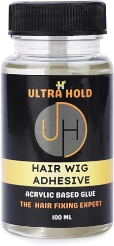 Image of Ultra Hold Hair Patch Adhesive Glue | Long-Lasting Stronghold Hair Patch Glue for Men & Women Waterproof Acrylic-Based Wig Adhesive with Applicator For Hair Extension & Lace Wig (100 ml)