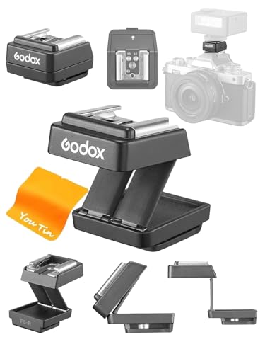 GODOX FS-R シングルコンタクト折りたたみ式高さ調整パッドはシングルコンタクト設計を採用しており、Godox シングルコンタクトホットシューフラッシュに適しています。 [並行輸入品]