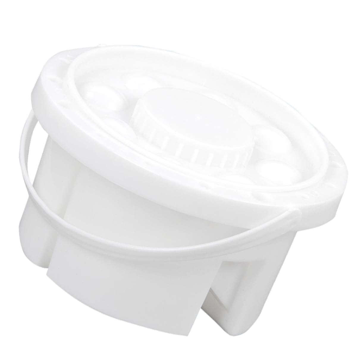 Operitacx Travel-Friendly Watercolor Painting Kit Portable Brush Cleaning Bucket Palette Holder for Outdoor Use