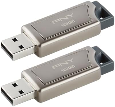 PNY PRO Elite USB 3.1 Flash Drive 128GB 2-Pack – Premium Metal De...