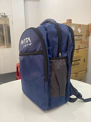 Image of AVITA 24L Laptop Backpack | Men | Women | 15 inch Laptop Compatible | 3 compartments | Office Business Casual (Blue)
