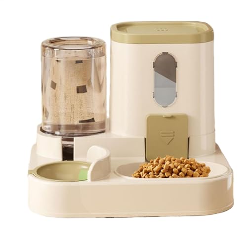 Auto Feeder Futterspender | Wasserspender für Haustiere | Katzenfutter und Wasserspender Set | Automatischer Futterspender und Tränke | Katze Auto Food Dispenser Bowl | Futterspender für