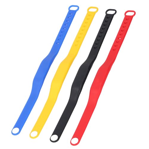 Tnfeeon Pulsera NFC de 4 Piezas, Pulseras de Control de Acceso de Silicona Regrabables a Prueba de Lluvia con Chip NFC, Pulsera de Natación de Sauna Ajustable para Hotel, Piscina,