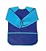 tooloflife Grembiule impermeabile per bambini, a maniche lunghe, per pittura, cottura, cucina, taglia L, età 8-10 anni, blu