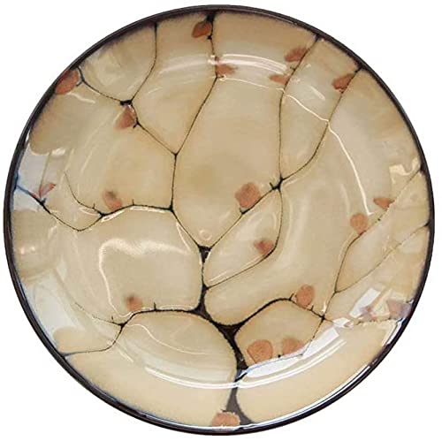 ERoomQ Pasta Bowls 8.26in Ceramic Western Plate Tableware for Restaurant Kitchen Dessert Fruit Salad Noodles Salad Bowls,