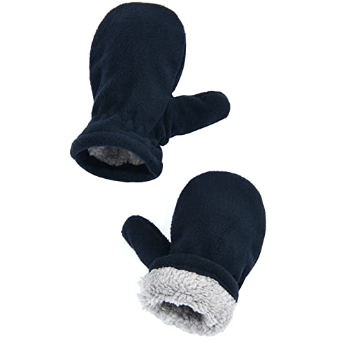Conjunto de chapéu de inverno infantil com luvas - Conjunto de touca de lã quente para bebês e crian