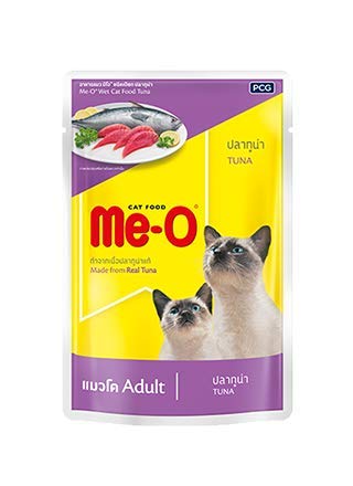 Fins Fur and Feathers Me-O Cat Wet Food (Pack of 12) (Adult Tuna)