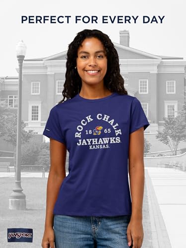 JanSport NCAA Officially Licensed Graduate Short Sleeve T Shirt for Women, Soft & Breathable Cotton-Polyester Blend Crewneck T Shirt with Graphic Detailing, Everyday University Fan Apparel - image 2